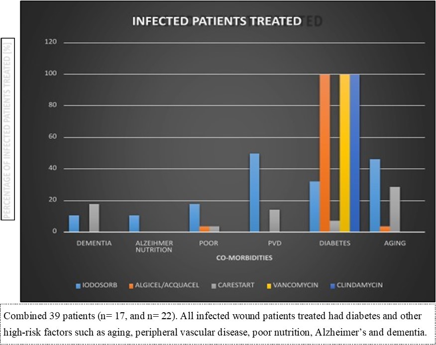 BROAD CATEGORIES OF BOTH TREATMENT GROUPS (n= 17 and n=22)